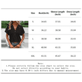 thumbnail image 4 of MORTTIC Women's V-Neck Button Shirt, Short Sleeve Solid Color Blouse, Loose Fit Casual Top, L, 4 of 4