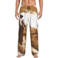 thumbnail image 1 of Fotbe Western Cowboy Countryside Pantalones de Pijama para Hombre, Pantalones de Dormir, Pantalones de Casa con Cintura Ajustable y Bolsillos-Medium, 1 of 6