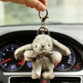 thumbnail image 5 of Cute Bunny Plush Keychain, 7*5*3" Inch Mini Rabbit Keychain,Purse Charm Pendant Gift for Women Backpack, 5 of 6