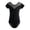 Black, variant on Girls Onesie Spring Summer Classic Short Sleeve Solid Color Round Neck Ballet Gym Leotard Bodysuit Child Breathable Ballet Jazz Practice Sessions One-Pieces,Blue,18-24 Months