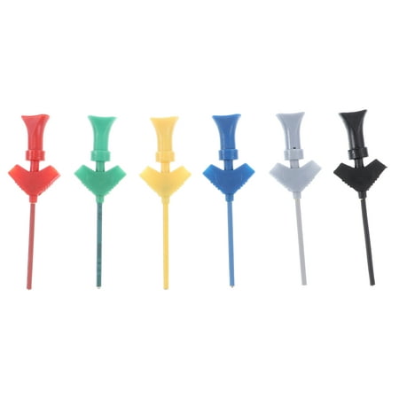 

6pcs P5003 Mini SMD IC Test Hook Clips 6-colored Logic Analyzer Test Clips Mini Grabber Test Probe Hooks for IC Testing Mobile Phones Repairing