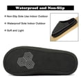 thumbnail image 4 of NeedBo Men's Slippers Memory Foam House Slippers for Men Indoor Outdoor Soft Wool-Like Lining House Shoes Size 11-12, Black, 4 of 6