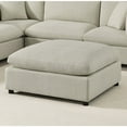 thumbnail image 4 of Comfort Pointe Casella Beige Fabric Extra Large 40 in. Square Ottoman, 4 of 7