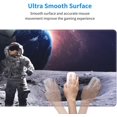 thumbnail image 3 of Landing On The Moon -Mouse Pad, Big Desk Mat, Extended Gaming Mouse Pad, Mouse Mat with Non-Slip Rubber Base ＆ Stitched, 31.5 X 11.8 in Large Desk Pad for Keyboard, Mouse, Home and Office, 3 of 5