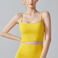 thumbnail image 2 of ZQUUVOU Tank Top For Women Summer Spaghetti Crew Neck Solid Camisoles Tank Tops (Yellow,M), 2 of 4
