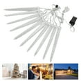 thumbnail image 4 of Meteor Shower Lights, 4W Christmas Icicle Lights IP65 Waterproof Plastic US Plug 120V Fine Workmanship  For Christmas White Light,Colorful Light, 4 of 8