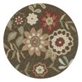 thumbnail image 1 of Loloi Francesca Tapis Rond 3 Pieds Fait Main Marron, 1 of 2