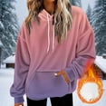 thumbnail image 2 of jtjvou Womens Neon Print Oversized Sweatshirt Drawstring Pullover Sweatshirt Trendy Sweater Tops Fall Fashion Clothes 2025 Pink XXL, 2 of 5