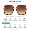 thumbnail image 4 of Gafas de Sol WOWSUN Oversized de Moda para Mujer UV400, 4 of 6