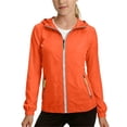 thumbnail image 6 of ATOGUTA Boys Windbreaker Jackets Zip up Thin Casual Hooded Coats Kids Sport Casual Windproof Outwear Size 3T-12, Orange, 6 of 8