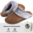 thumbnail image 4 of VONMAY Women's Scuff Slippers Fuzzy Indoor Outdoor House Shoes, 4 of 7