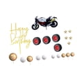 thumbnail image 1 of Adorno para tarta de cumpleaños, decoración para fiesta de motos, decoración para tartas Estilo C, 1 of 9