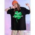 thumbnail image 1 of Camisetas Coloridas con gráficos para Mujer, Manga Corta, Cuello Redondo, Camisetas de Verano Lindas, Blusas Ligeras InformalesLucky Halfway To St. Patrick's Day T-Shirt Women Graphic Tees Short Sle, 1 of 7