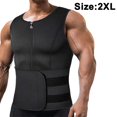 thumbnail image 1 of Hombres Neopreno Sauna Cremallera Cintura Trainer Chaleco Tank Top Trimmer Body Sincero Hogar, 1 of 3