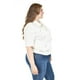 thumbnail image 2 of Blusa de lino con pedrería Roman Fashion /Tallas Extras, 5110 (Beige) beige 42, 2 of 5