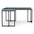 thumbnail image 2 of Furniture of America Fendry L-Desk with USB Plug, Antique Blue, 2 of 6