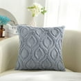 decorUhome Pack of 2 Throw Pillow Covers 22x22, Soft Plush Faux Wool