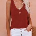 thumbnail image 3 of Mittory Womens Summer Sleeveless V Neck Sweater Vest Fall Knitted Loose Cami Tank Tops, 3 of 6