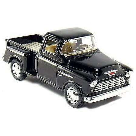 Kinsmart 1955 Chevy Stepside 3100 Pick up truck 1:32 Diecast Model Car Black