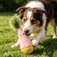 thumbnail image 5 of Wooden Wobble Cat Toy, Natural Beechwood Self-Righting Tumbler – Carrot Kicker, Interactive Silent Cat Toy for Indoor Cats, Battery-Free Plush, Aesthetic Home Decor Gift (Pink), 5 of 7