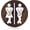 Brown, White, variant on Restroom Signs Wooden Half Bathroom Sign Funny Cute Unisex Restroom Sign for Rustic Farmhouse Office Business Bathroom and Toilet Door Wall Decor, 7.9 x 7.9 Inch(Black)