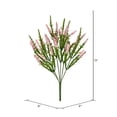 thumbnail image 2 of Vickerman 13" Artificial Pink Blazing Star Bush Pack of 3., 2 of 3