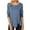 Dark Blue, variant on Womens Casual Long Sleeve Round Neck Button Tunic Tops