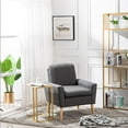 thumbnail image 4 of OverPatio Modern Side End Accent C Table Living Room,Sofa Side End Table,C Shaped Table Laptop Holder,Marble,Gold, 4 of 16