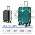 thumbnail image 6 of Haiem ECG Wave Luggage Cover Printed Suitcase Covers for Luggage Elastic Washable Suitcase Protector Fits 18-32 Inch Luggage-Large, 6 of 9