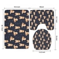 thumbnail image 3 of Goldendoodle Dog Bathroom Rugs Sets 3 Piece,Toilet Cover Set,Absorbent Non Slip Bathroom Mats Sets with U-Shaped Contour Rug Toilet Rug Set, 3 of 5