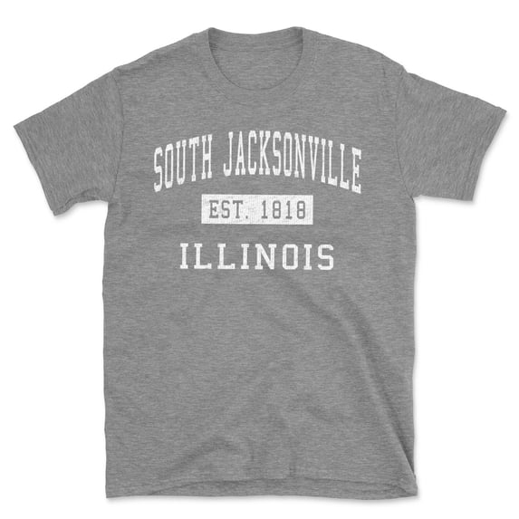 South Jacksonville Illinois Classic Established Men's Cotton T-Shirt