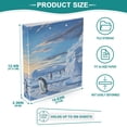 thumbnail image 5 of Penguins Iceberg Sky 3 Ring Binders 1.5 inch Hardcover File Folders with Interior Pockets A4 Size Organizer for School Office Hospital Set of 2, 5 of 8