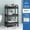 black -3 layers1, variant on Versatile 3 Tier Utility Rolling Cart with- Reinforced Handles,Ideal for Kitchen, Bathroom, Craft Room,Versatile for Nursery