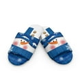 thumbnail image 2 of COEQINE Snowman Bedroom Slippers Women Open Toe House Sandals Comfy Quiet Slip On Home Slides Christmas Fuzzy Slippers for Women Indoor, Reusable Washable Guest Footwear, 42-43, 2 of 7