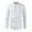White, variant on Titcea Mens Shirts Solid Color Long Sleeve Stand Collar Button Up Shirt Loose Comfort Casual Shirt