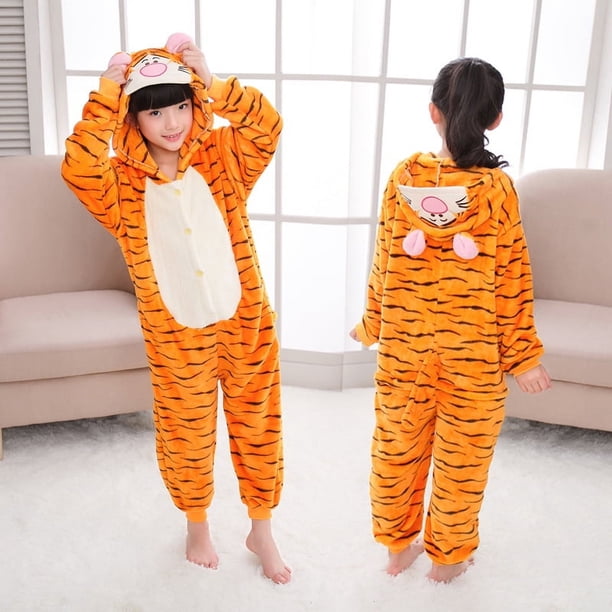 Conjuntos de pijamas de dibujos animados de Kigurumi Stitch, monos de animales para niños, mono para niñas y niños, disfraces de Cosplay de Anime, Navidad y Halloween