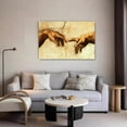 thumbnail image 5 of Creation of Adam Hand of God Religion Canvas Poster Bedroom Decor Sports Landscape Office Room Decor Gift,Frame-style,24x36inch(60x90cm), 5 of 8