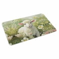 thumbnail image 2 of Farm Sheep Daisy Door Mat&nbsp;Indoor Outdoor Entrance, Non Slip Small Rug for Kitchen Bathroom Entryway Rug, Spring Wildflower Plant Watercolor Washable Doormat Floor Mat 16x24 Inch, 2 of 8