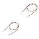 thumbnail image 1 of Sonducket Correa de cuerda para gafas, retenedor acrílico, decoración de perlas de mitación, accesorios para gafas, collar de gafas de sol, marrón oscuro 2Conjunto, 1 of 6