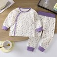 thumbnail image 7 of TOWED22 Toddler Boy Outfit Long Sleeve Print Sweatshirts and Pants Set 2Pcs Infant Baby Spring Fall Winter Clothes Sets Size:2-3 Y,Color:Purple, 7 of 7