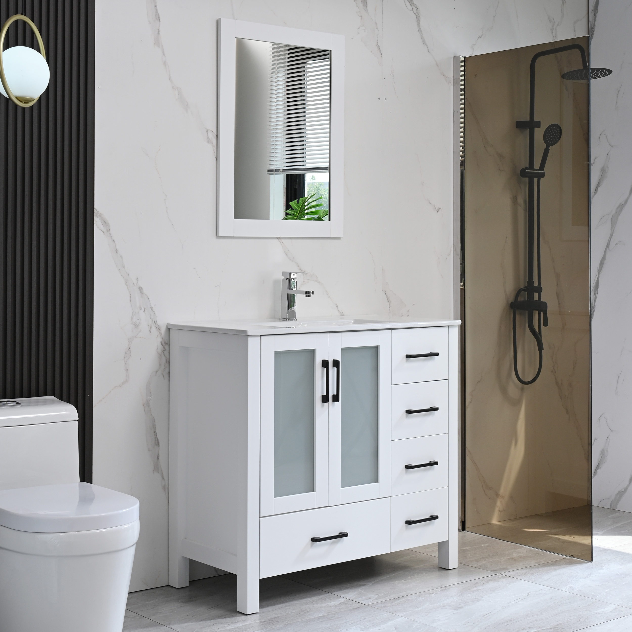 White ABS Toilet Shower Cabin Bathroom Sets Cabinet Sink Combo - China  Bathroom Sets, Shower Rooms