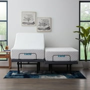 Lucid Premium Steel Adjustable Bed Base with Zero Clearance, King/Split King