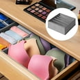 thumbnail image 3 of sunsanly 1/4Pcs Drawer Organizers Foldable Sock Holders Large Capacity Multiple Compartments Closet Organizers Sock Bra Box, 3 of 8