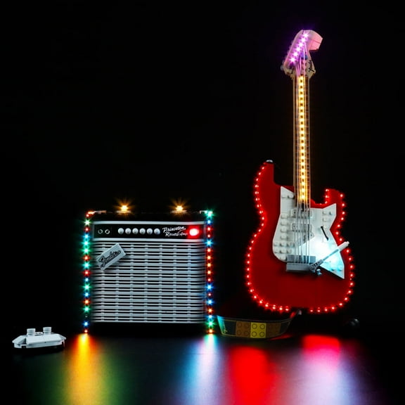 ‌LED Light Compatible with Legos 21329 Building Set, LED Light Kit for Legos 21329 Electric guitar Building Toy, Decoration Lights, No Building Model Kit