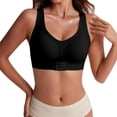 thumbnail image 4 of Front Closure Posture Bras Back Brace Posture Corrector Push Up Bra Bralettes for Women With Support Jelly Bras for Women Wireless Bras Wireless Bra Posture Support Bra No Underwire 1PC Black, 4 of 8
