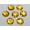 Gold, variant on U8MO 250 Acrylic Flatback Round Sewing Rhinestone Gems Button 20mm Sew on beads-Gold