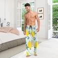 thumbnail image 7 of FREEAMG Lemon Cotton Pajama Pant for Men, Super Soft Lightweight Lounge Pajama Bottoms Drawstring Sleepwear Pant with 2 Pockets, 7 of 7