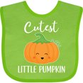 thumbnail image 3 of Inktastic Halloween Cutest Little Pumpkin Boys or Girls Baby Bib, 3 of 4