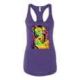 thumbnail image 2 of Wild Bobby, Colorful Woman Marilyn Monroe Pop Culture Ladies Racerback Tank Top, Purple Rush, X-Large, 2 of 3
