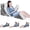 DarkGray, variant on 4PCS Adjustable Bed Wedge Pillow Set, Foam Support Pillows for Sleeping, Back, Body and Leg Comfort, Triangle Pillows for Reading, Relaxing and Elevated Sleep Support
